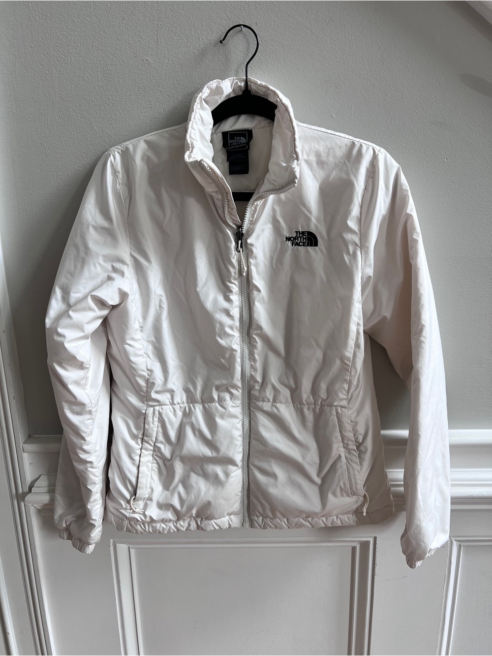 The North Face Women's White Insulated Zip-Up Jacket